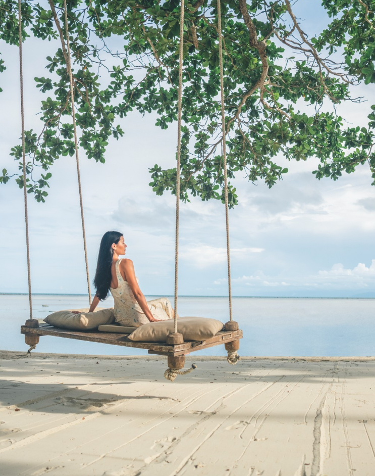 Lush tropical setting of Kamalaya in Koh Samui, Thailand, featuring holistic wellness and traditional Thai therapies.