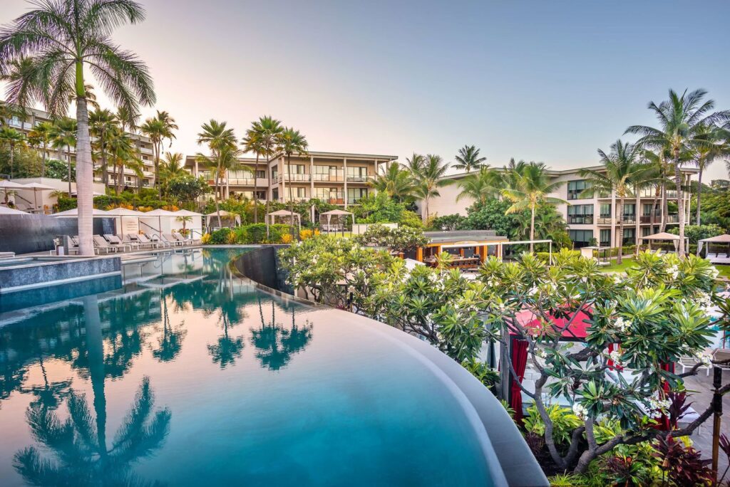 Eco-luxury honeymoon escape at 1 Hotel Hanalei Bay, offering wellness and natural beauty in Kauai.
